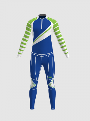 Podiumwear Unisex Gold Two-Piece Race Suit