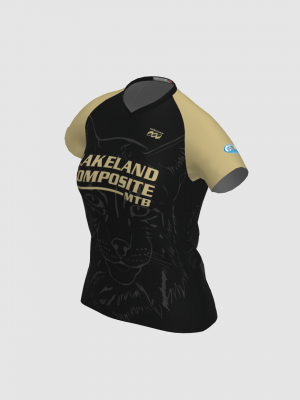 Podiumwear Women's Silver Short Sleeve MTB Jersey - NEW FABRIC 2025!