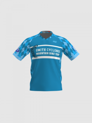 Podiumwear Men's Silver Short Sleeve MTB Jersey - New Fabric 2025!