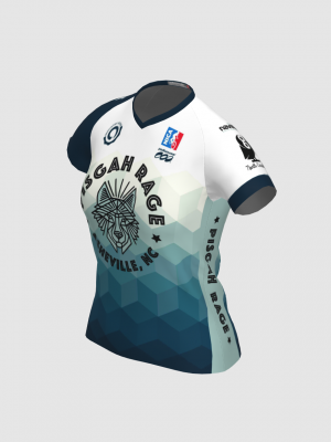 Podiumwear Women's Silver Short Sleeve MTB Jersey - NEW FABRIC 2025!