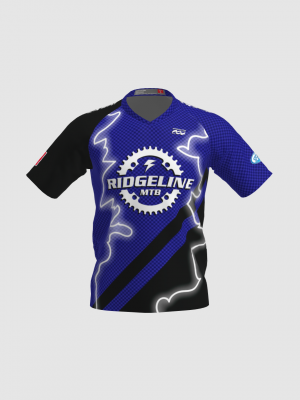 Podiumwear Men's Silver Short Sleeve MTB Jersey - New Fabric 2025!