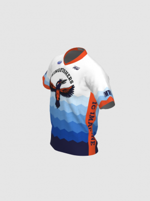 Podiumwear Men's Silver Short Sleeve MTB Jersey - New Fabric 2025!
