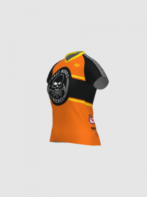 Podiumwear Women's Silver Short Sleeve MTB Jersey - NEW FABRIC 2025!