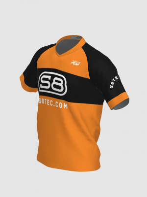Podiumwear Men's Silver Short Sleeve MTB Jersey - New Fabric 2025!