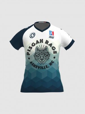 Podiumwear Women's Silver Short Sleeve MTB Jersey - NEW FABRIC 2025!