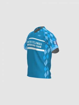 Podiumwear Men's Silver Short Sleeve MTB Jersey - New Fabric 2025!