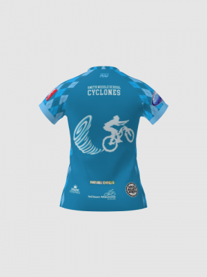 Podiumwear Women's Silver Short Sleeve MTB Jersey - NEW FABRIC 2025!