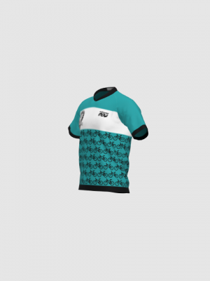 Podiumwear Men's Silver Short Sleeve MTB Jersey - New Fabric 2025!
