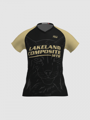 Podiumwear Women's Silver Short Sleeve MTB Jersey - NEW FABRIC 2025!