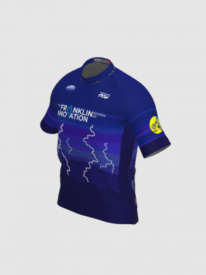 Podiumwear Men's Silver Short Sleeve MTB Jersey - New Fabric 2025!