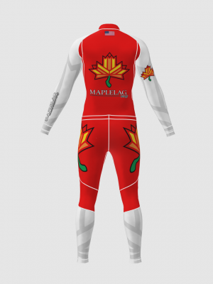 Podiumwear Unisex Gold Two-Piece Race Suit