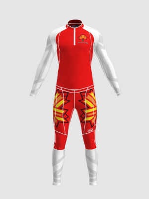 Podiumwear Unisex Gold Two-Piece Race Suit