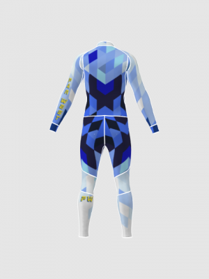 Podiumwear Unisex Gold Two-Piece Race Suit