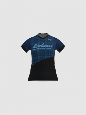 Podiumwear Women's Silver Short Sleeve MTB Jersey - NEW FABRIC 2025!