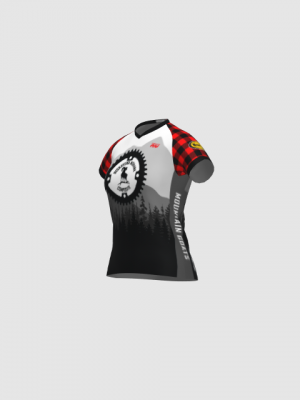 Podiumwear Women's Silver Short Sleeve MTB Jersey - NEW FABRIC 2025!