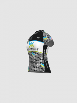 Podiumwear Women's Silver Short Sleeve MTB Jersey - NEW FABRIC 2025!