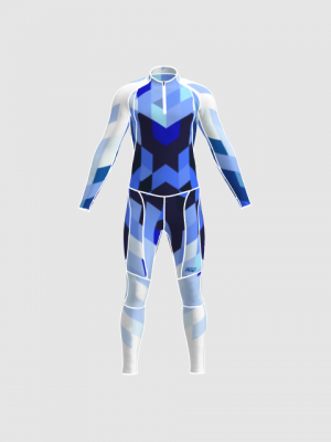 Podiumwear Unisex Gold Two-Piece Race Suit