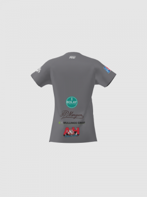 Podiumwear Women's Silver Short Sleeve MTB Jersey - NEW FABRIC 2025!