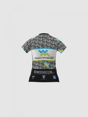 Podiumwear Women's Silver Short Sleeve MTB Jersey