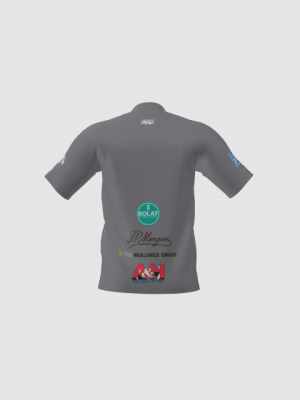 Podiumwear Men's Silver Short Sleeve MTB Jersey - New Fabric 2025!