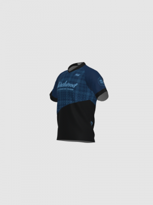 Podiumwear Men's Silver Short Sleeve MTB Jersey - New Fabric 2025!