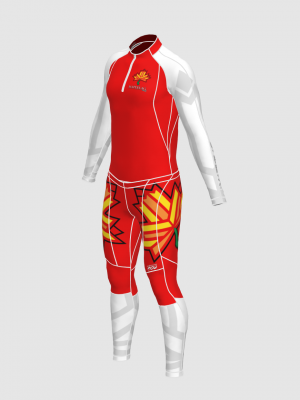 Podiumwear Unisex Gold Two-Piece Race Suit