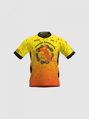 Podiumwear Men's Silver Short Sleeve MTB Jersey - New Fabric 2025!