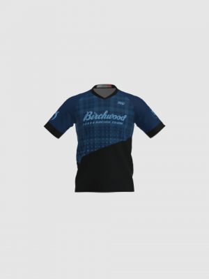 Podiumwear Men's Silver Short Sleeve MTB Jersey - New Fabric 2025!