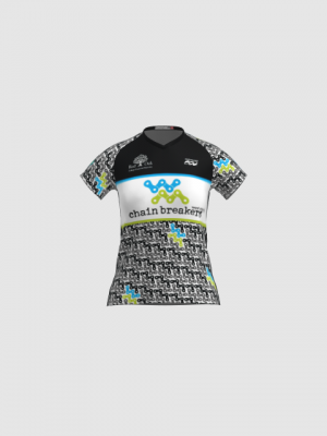 Podiumwear Women's Silver Short Sleeve MTB Jersey