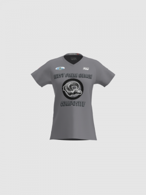 Podiumwear Women's Silver Short Sleeve MTB Jersey - NEW FABRIC 2025!