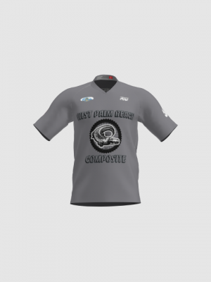 Podiumwear Men's Silver Short Sleeve MTB Jersey - New Fabric 2025!