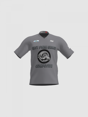 Podiumwear Men's Silver Short Sleeve MTB Jersey