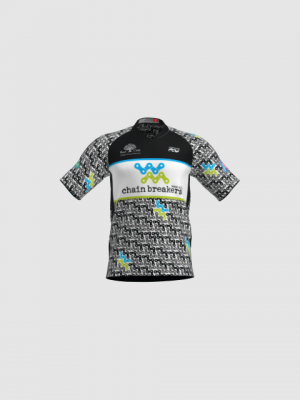 Podiumwear Men's Silver Short Sleeve MTB Jersey