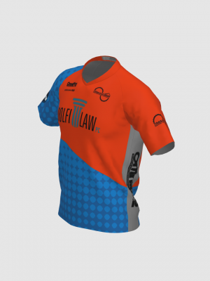 Podiumwear Men's Silver Short Sleeve MTB Jersey - New Fabric 2025!