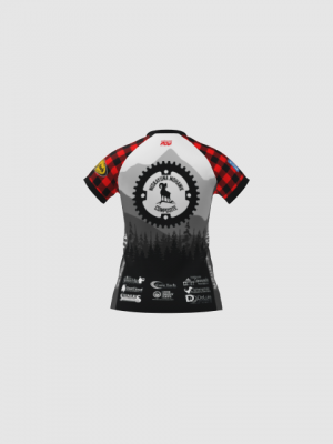 Podiumwear Women's Silver Short Sleeve MTB Jersey - NEW FABRIC 2025!