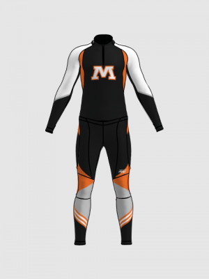 Podiumwear Unisex Gold Two-Piece Race Suit