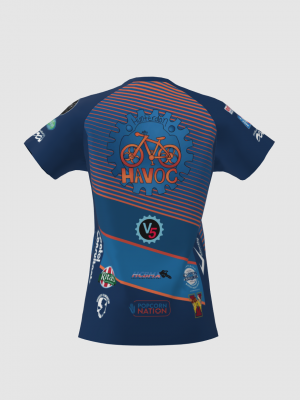 Podiumwear Women's Silver Short Sleeve MTB Jersey - NEW FABRIC 2025!