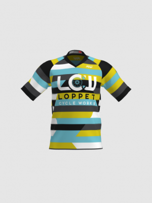 Podiumwear Men's Silver Short Sleeve MTB Jersey - New Fabric 2025!