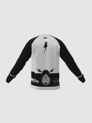 Podiumwear Unisex Silver Long Sleeve Tech Tee - New Fabric 2025!