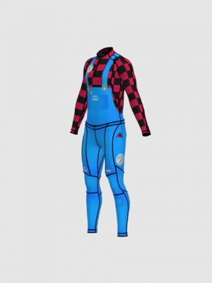Podiumwear Unisex Gold Two-Piece Race Suit