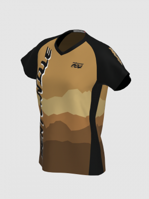 Podiumwear Women's Silver Short Sleeve MTB Jersey - NEW FABRIC 2025!