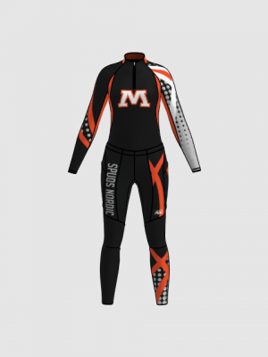 Podiumwear Women's Gold Two-Piece Race Suit