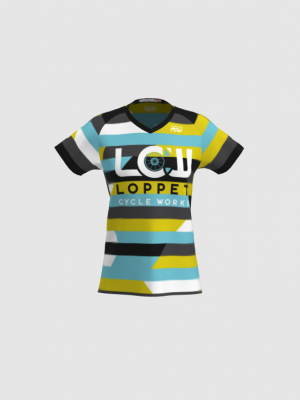 Podiumwear Women's Silver Short Sleeve MTB Jersey - NEW FABRIC 2025!
