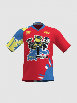 Podiumwear Men's Silver Short Sleeve MTB Jersey - New Fabric 2025!
