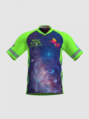 Podiumwear Men's Silver Short Sleeve MTB Jersey - New Fabric 2025!