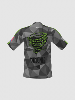 Podiumwear Men's Silver Short Sleeve MTB Jersey - New Fabric 2025!