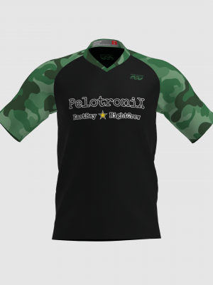 Podiumwear Men's Silver Short Sleeve MTB Jersey - New Fabric 2025!