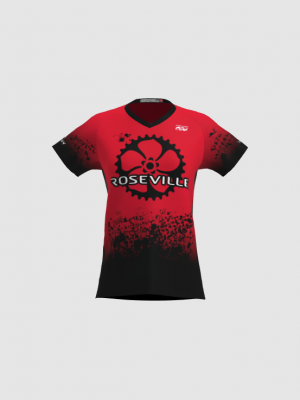 Podiumwear Women's Silver Short Sleeve MTB Jersey - NEW FABRIC 2025!