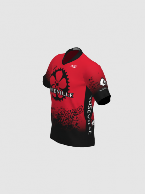 Podiumwear Men's Silver Short Sleeve MTB Jersey - New Fabric 2025!