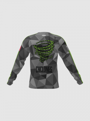 Podiumwear Unisex Silver Long Sleeve Tech Tee - New Fabric 2025!
